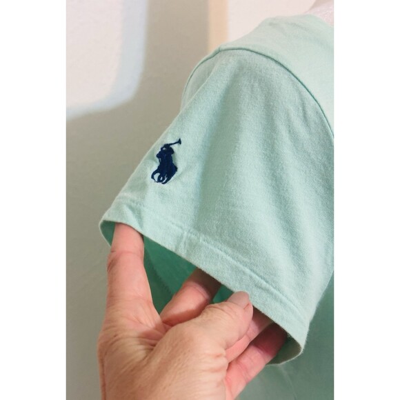 Polo Ralph Lauren Women Size M Mint Green Short Sleeve Maxi Dress Minimalist - Picture 5 of 13